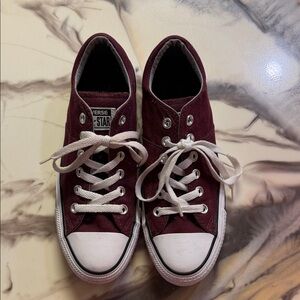 Converse Maroon Canvas Shoes